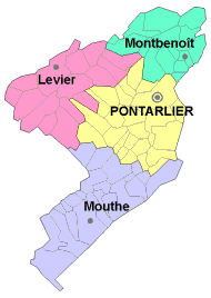 Carte du découpage cantonal